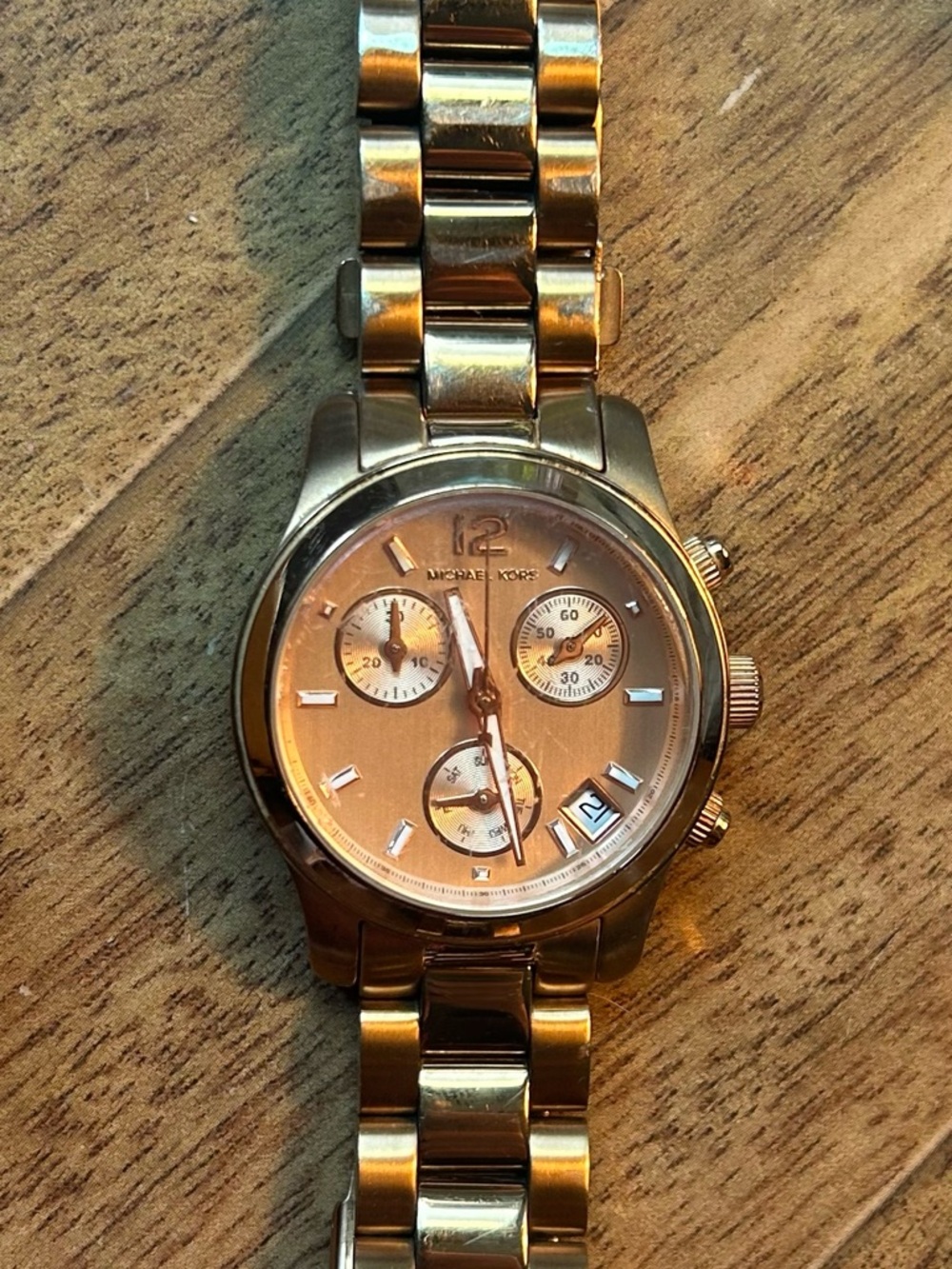 Michael Kors Rose Gold Chronograph Bracelet Watch